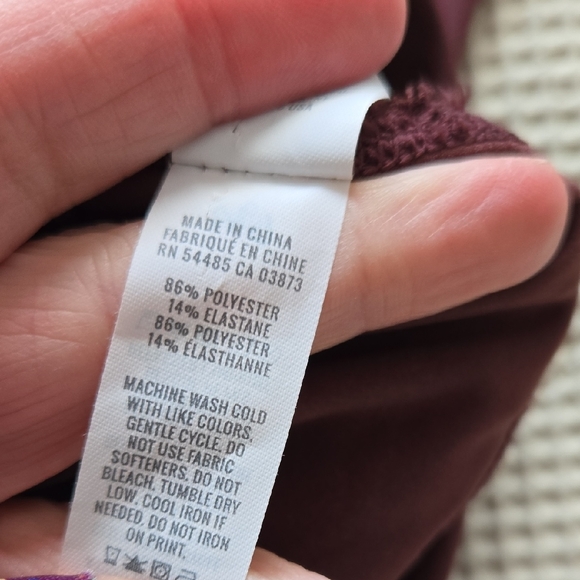 Arie Offline Maroon Pleated Athletic Skirt Preppy Athleasure Spring XL - Picture 7 of 7